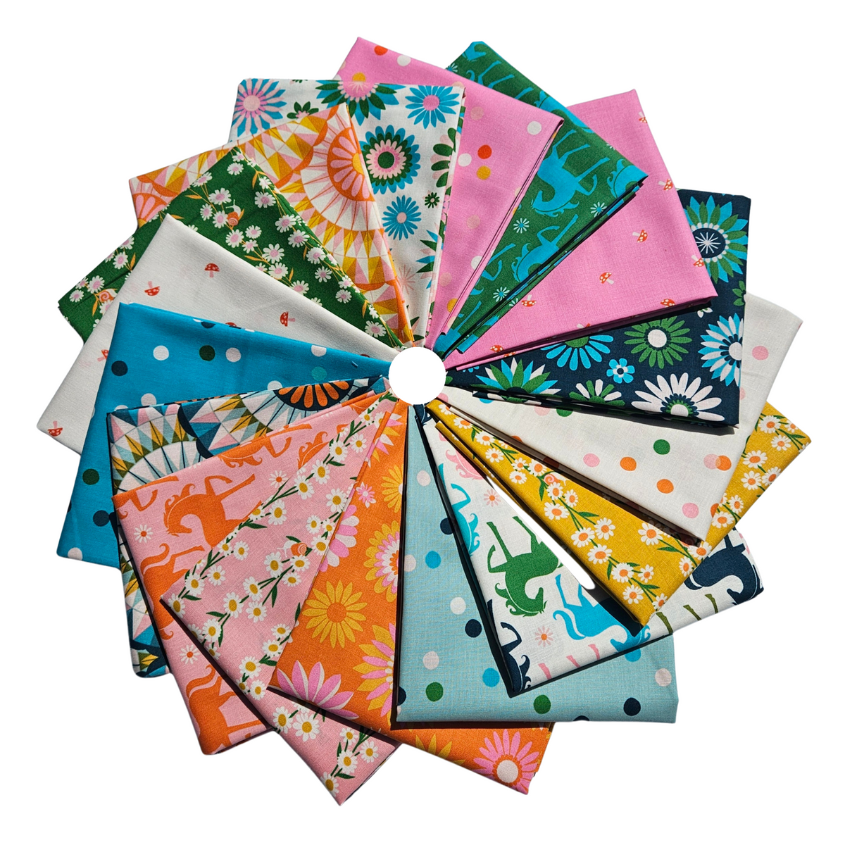 Carousel 17pc Fat Quarter Bundle Quilting Fabric by Melody Miller