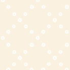 Pattern of small white flowers on a beige background