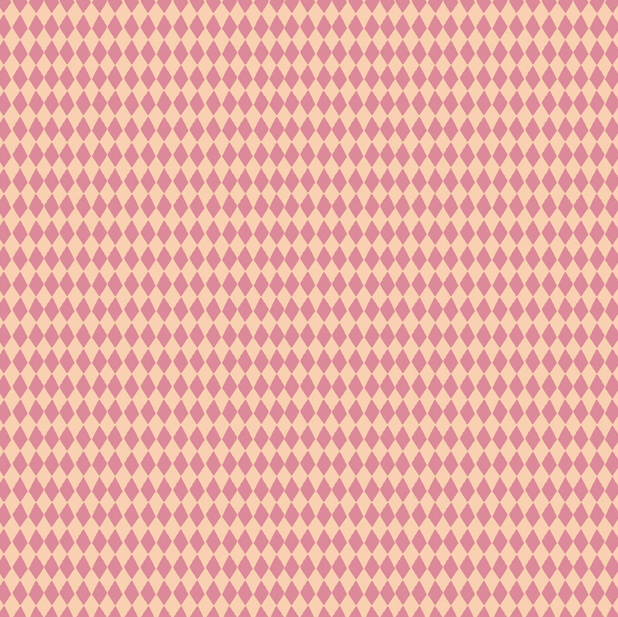 Patterned background with pink and beige diamonds