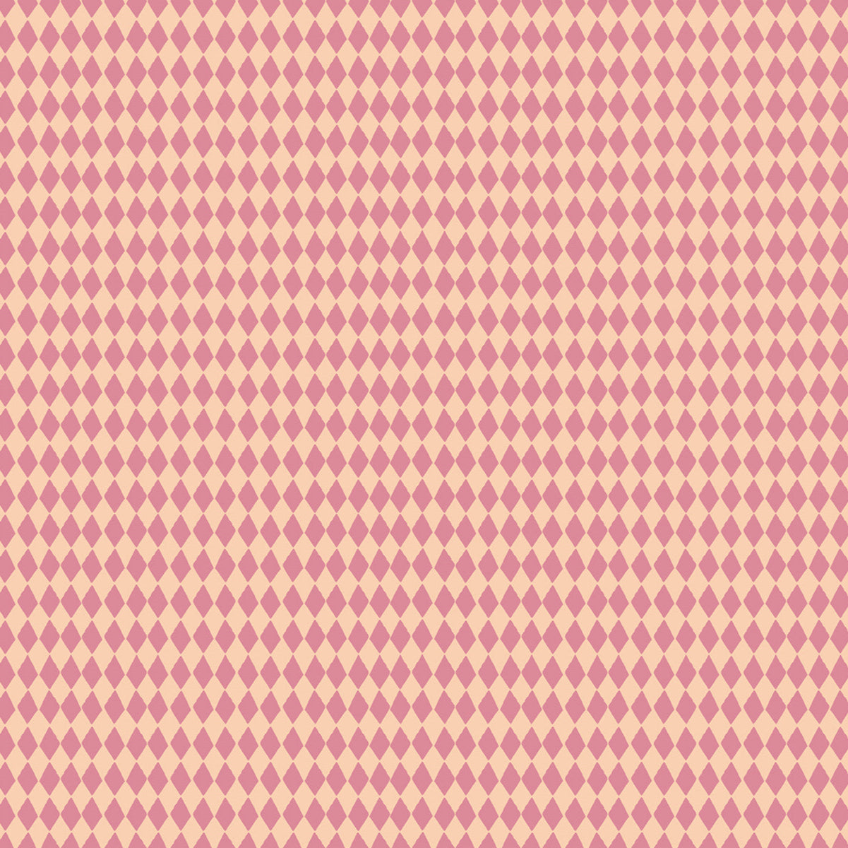 Patterned background with pink and beige diamonds