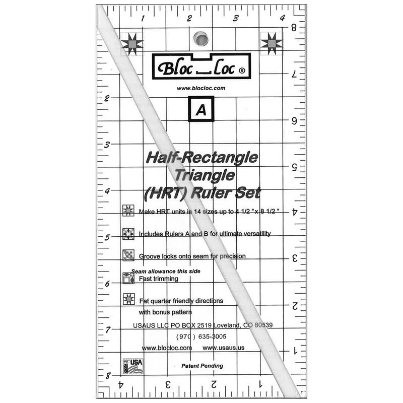 The image shows a half-rectangle triangle ruler set.