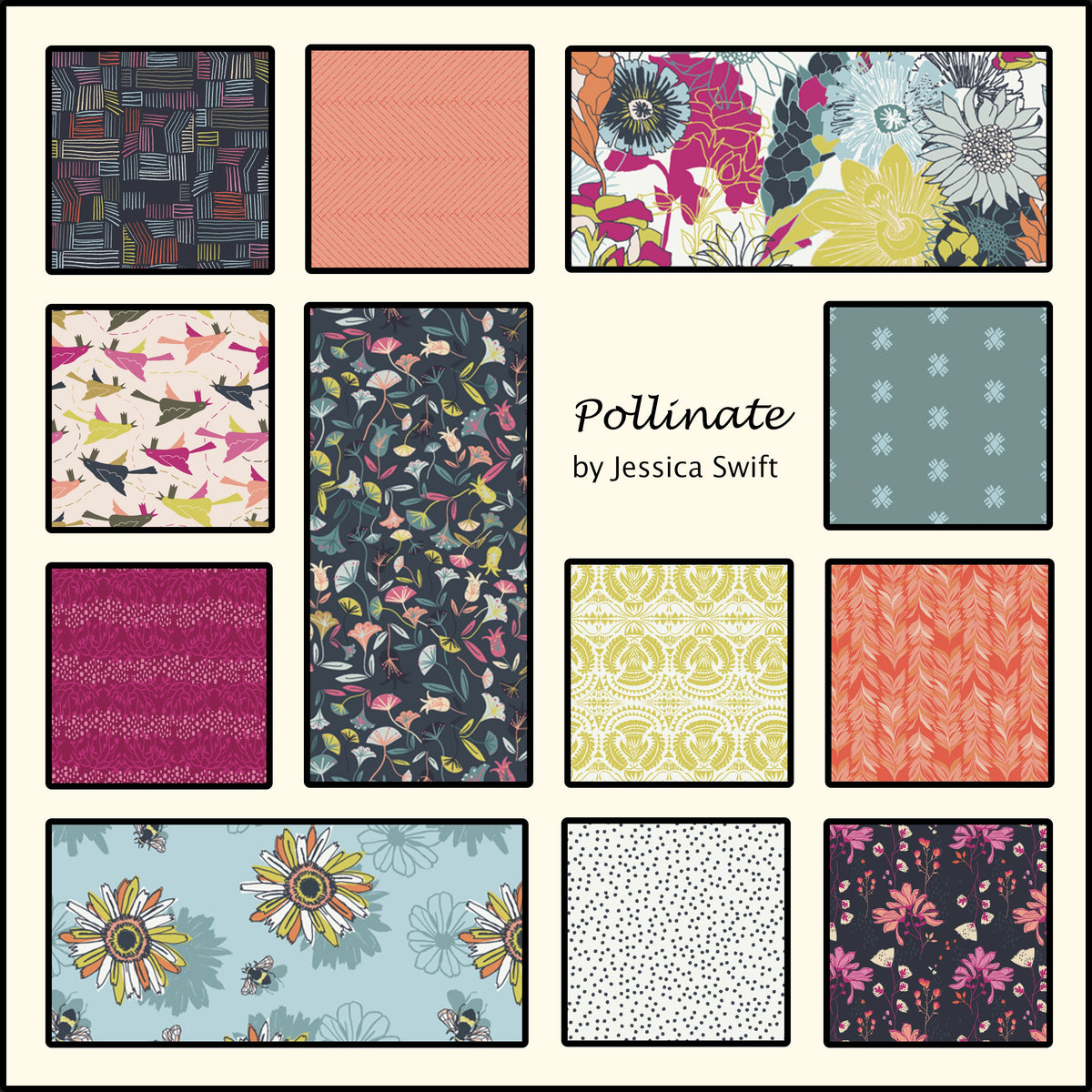 Pollinate by Jessica Swift – Mockingbird Quilts