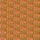Floral pattern on an orange background