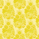 Yellow floral pattern on a yellow background