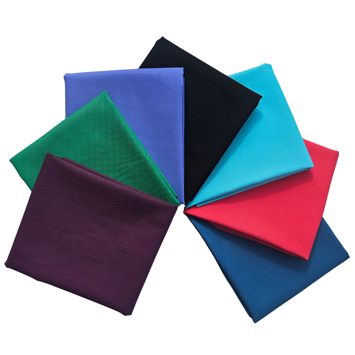 Colorworks Premium Solids 7pc Fat Quarter Bundle Quilting Fabric ...