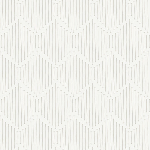 A close-up of a repeating geometric pattern featuring vertical hand-drawn lines in a light gray color on a warm off-white background.