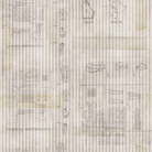 Textile with sewing pattern and instructions on a beige background