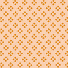 Pattern of small yellow flowers on a peach background