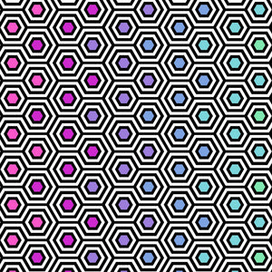True Colors 108" QB Rainbow Hexy XL Ink by Tula Pink - 3 Yard Cut
