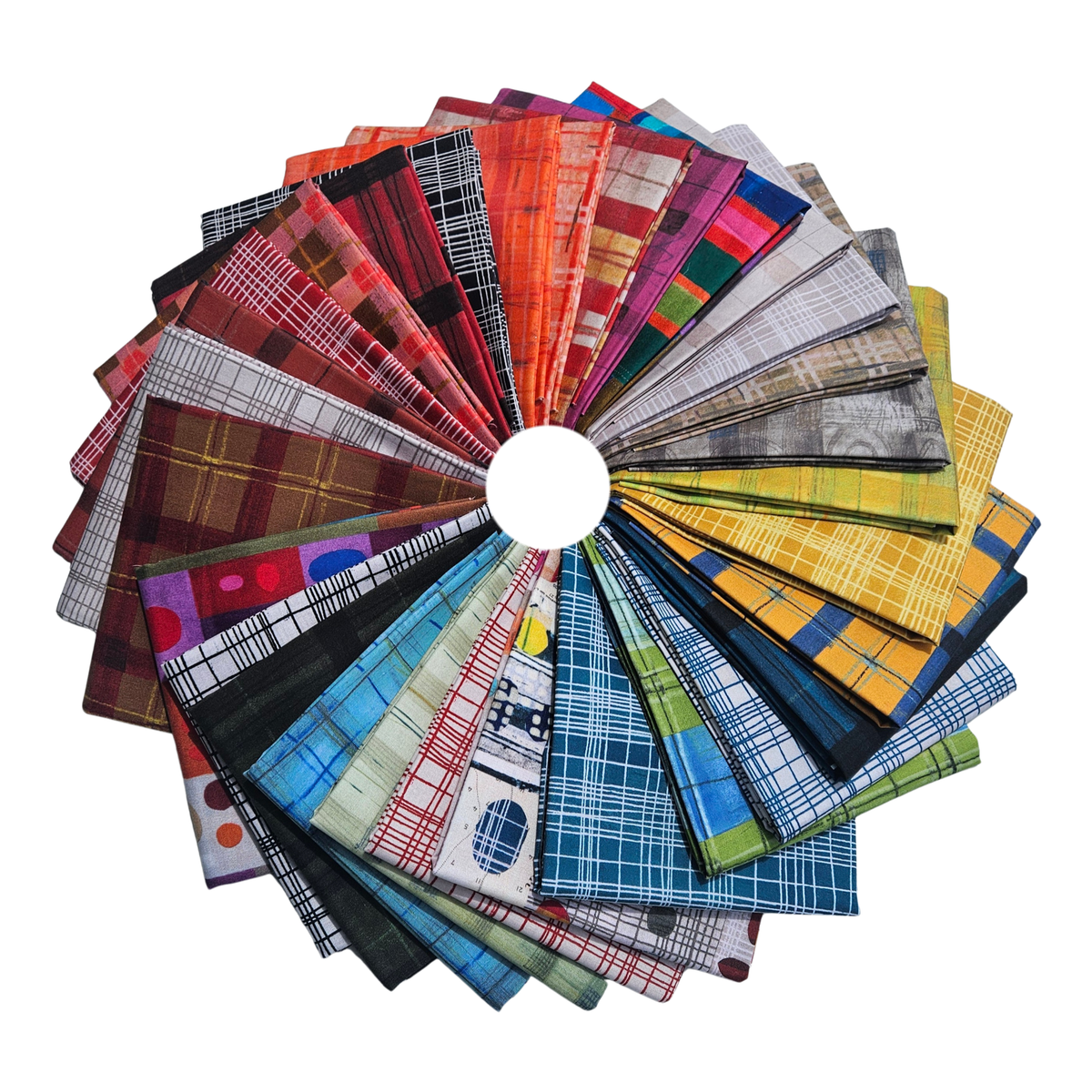 The Plaid One 30pc Fat Quarter Bundle Quilting Fabric by Marcia Derse ...