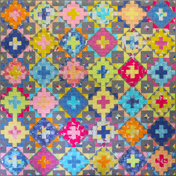 Cross Current Scrappy Paper Quilt Pattern by Emma Jean Jansen