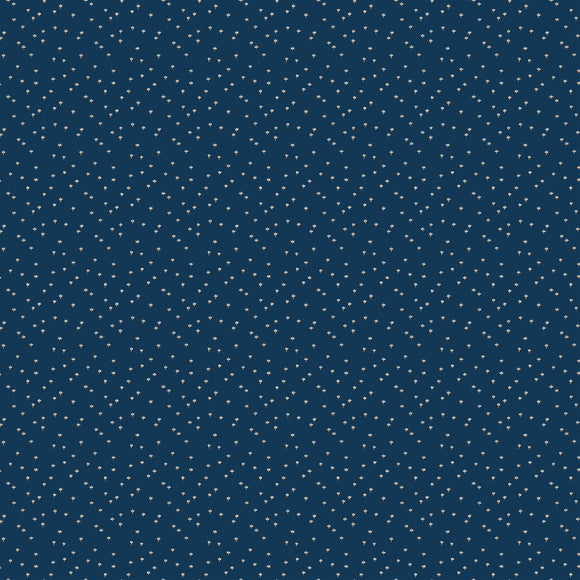 Prickly Pear Ditsy Plants Navy