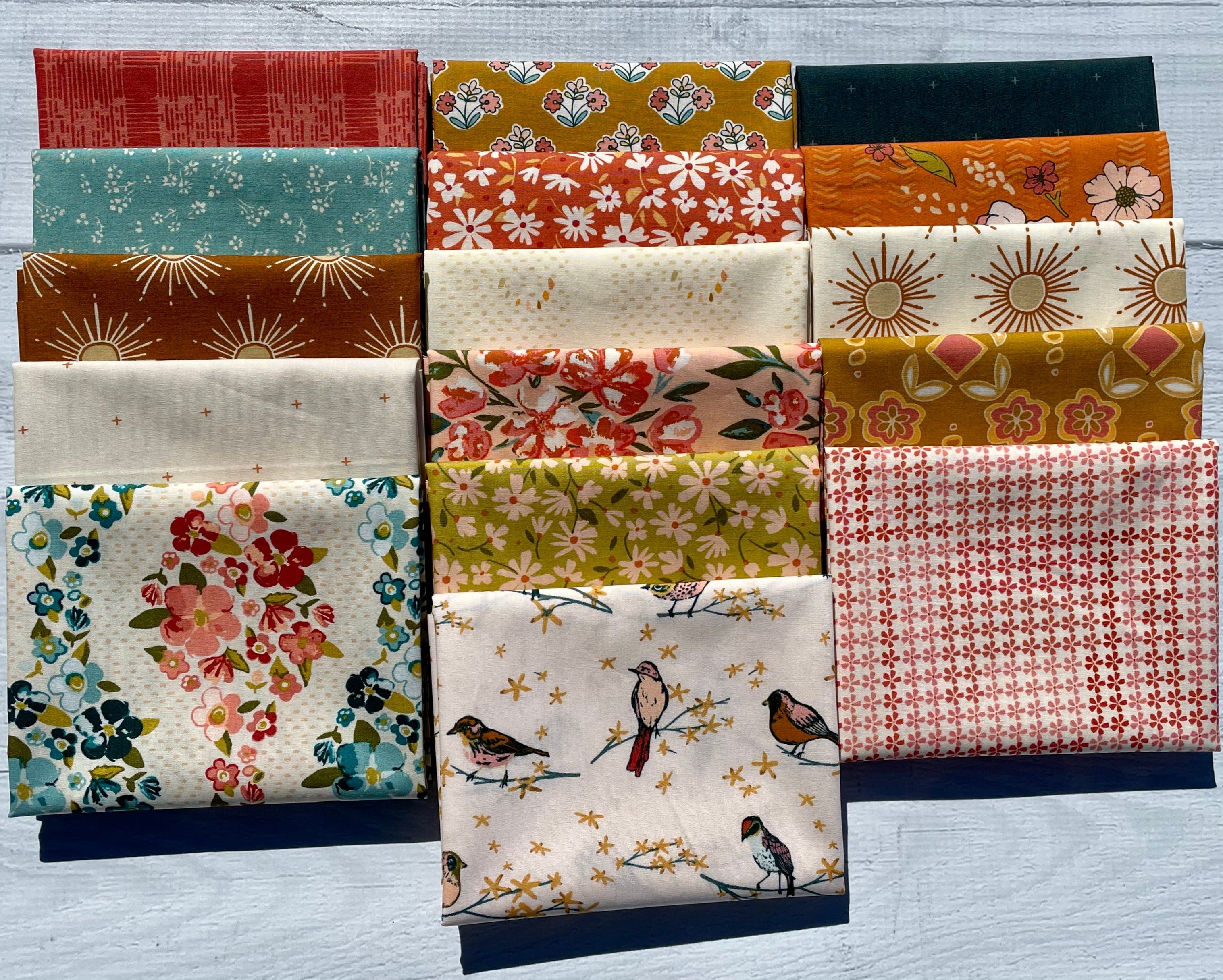 Gloria - Fat Quarter 16pc/bundle - By Maureen Cracknell For Art Gallery Fabrics - Sold By The store Bundle - In Stock And Ships Today