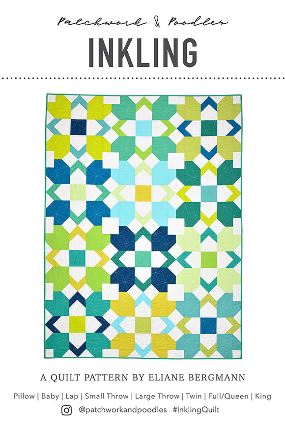 Inkling Paper Quilt Pattern by Patchwork & Poodles